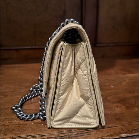 Balenciaga Crush Quilted Small Chain Bag light yellow NWT - Picture 5 of 15